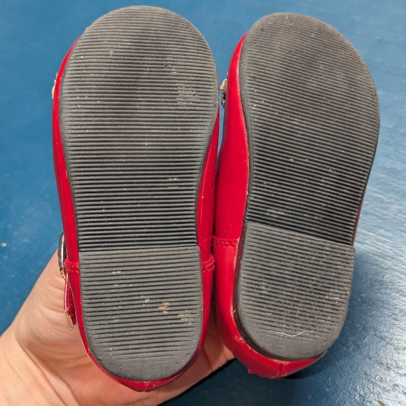 Sz 5 Toddler Red Kids Mary Jane Shoes - Picture 6 of 6